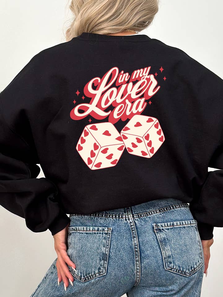 IN MY LOVER ERA GRAPHIC SWEATER for wholesale by Spirit+Tribe