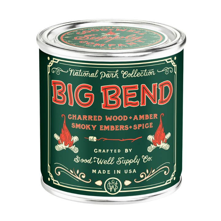 Big Bend National Park Candle for wholesale by Good & Well Supply Co.