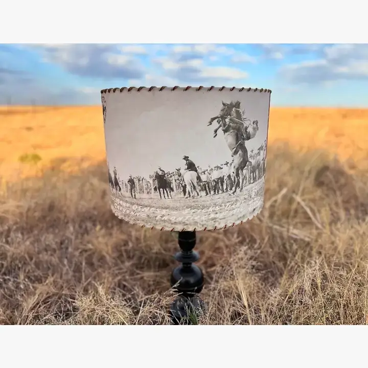 Red Dirt Ranch Clothing Company - Wholesale Lamp Shade - Lampshade Cheyenne Frontier Days Vintage Rodeo2