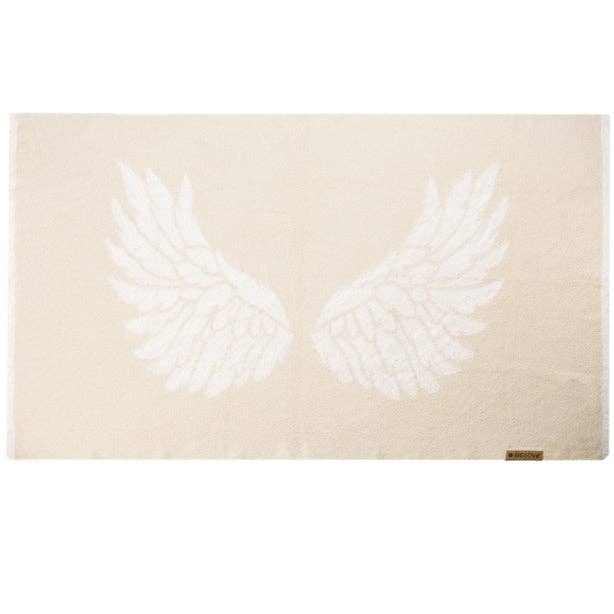 BIG LOViE - Wholesale Throw Blanket - DREAM | WINGS IVORY1