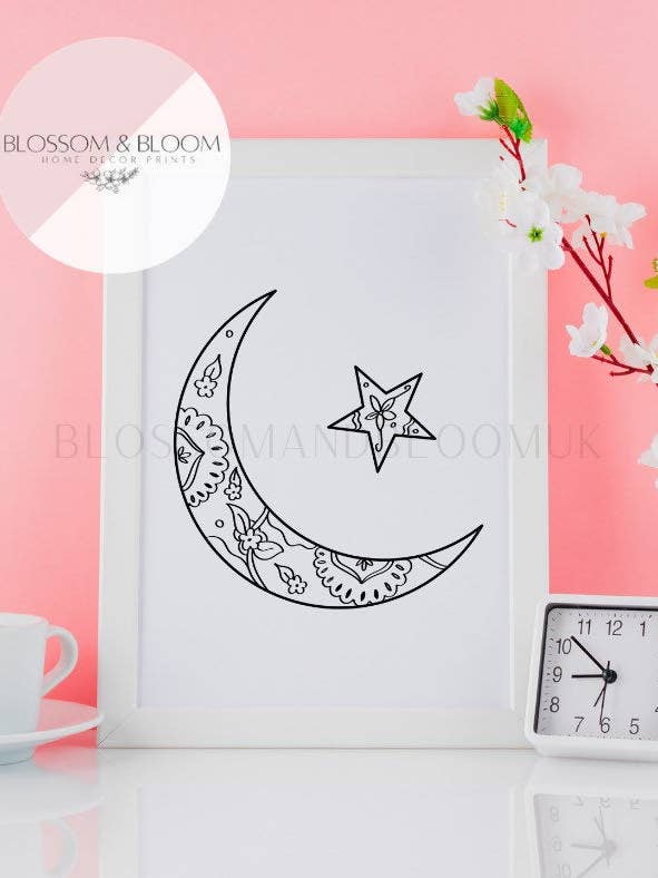 Art lunaire pour la vente par Blossom & Bloom
