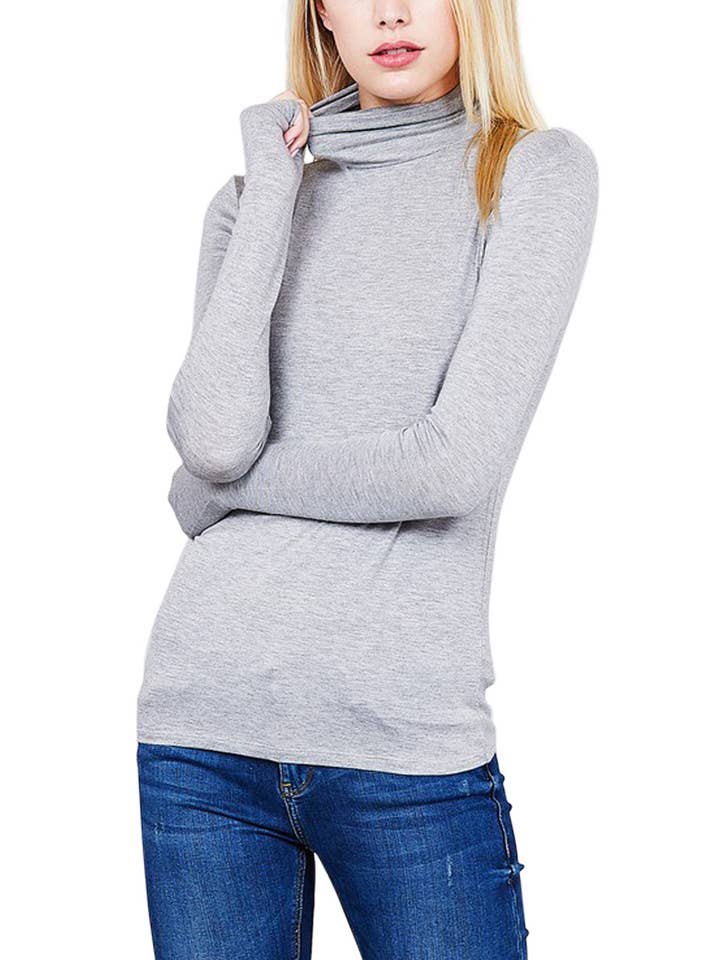 Vanilla Monkey - Vendita all'ingrosso Top in maglia - Donna - Top a maniche lunghe con scollo alto