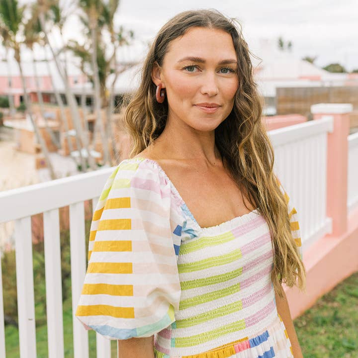 Sunshine Tienda - Wholesale Dress - Women's - Colorful Stripe Tula Dress1