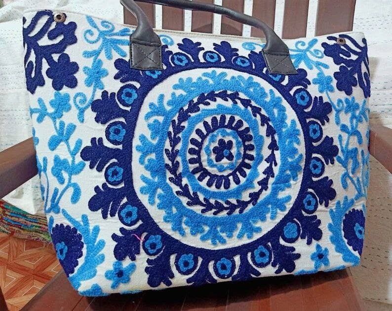 Bhawana Handicrafts - Wholesale Shoulder Bag - Women's - 5 Piece Lot, Indian Beautiful Suzani Embroidery Shoulder Bag1