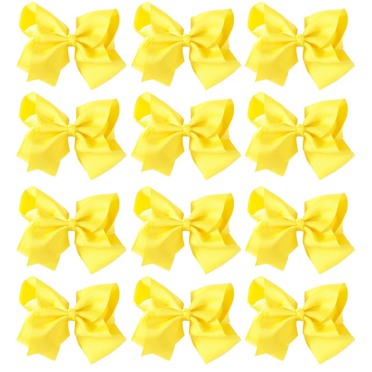Hana - Wholesale Hair Bow - Kids - 8 Inch Hair Bow With Alligator Clip (12pc)19