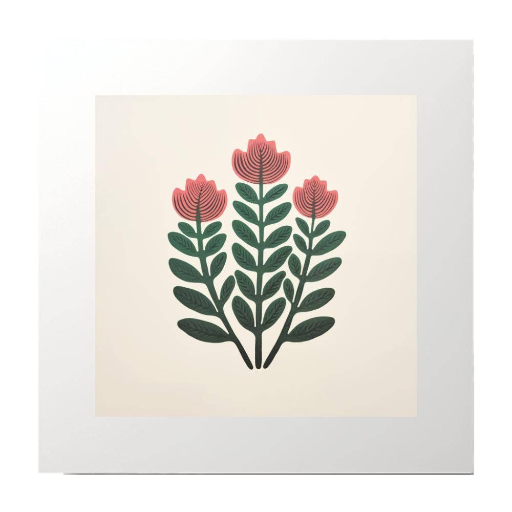 Artificial Ink - Vente Affiche d'art - Impression artistique végétale rouge au bloc0