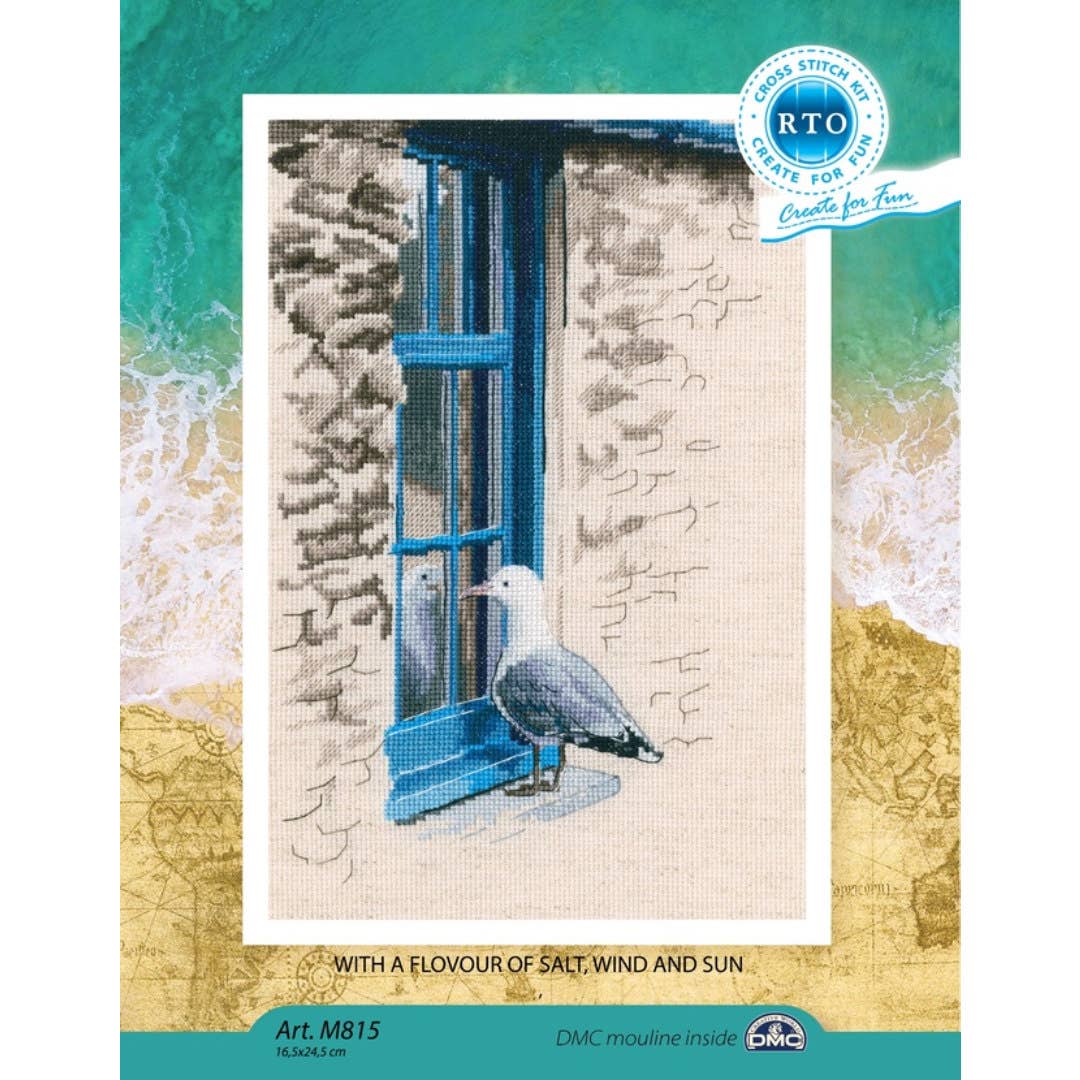 RTO&Collection D'Art (RTO Baltic OU) - Wholesale Embroidery/Cross Stitch Supplies - Cross Stitch Kit RTO Counted Seagull on the Window M8151