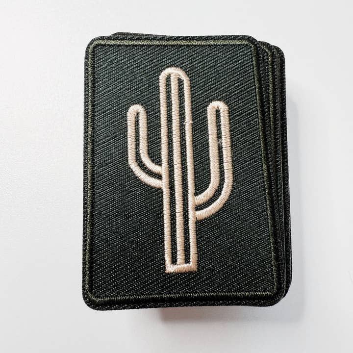 2" Cactus - Embroidered Hat Patch for wholesale by TEELUX