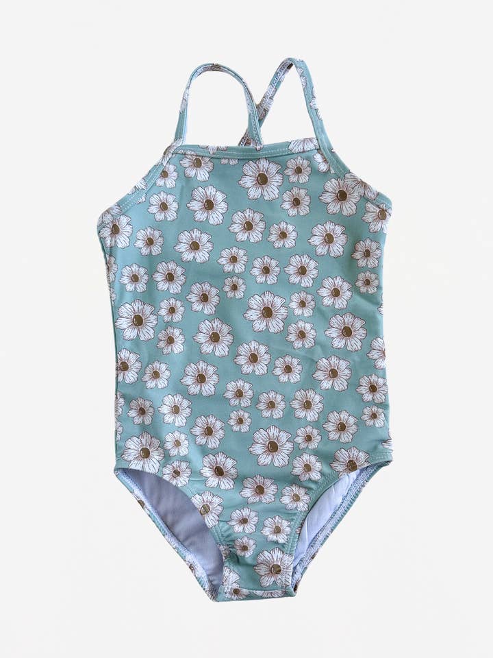 Daisy Square Neck One Piece Swimsuit for wholesale by Wyldhood