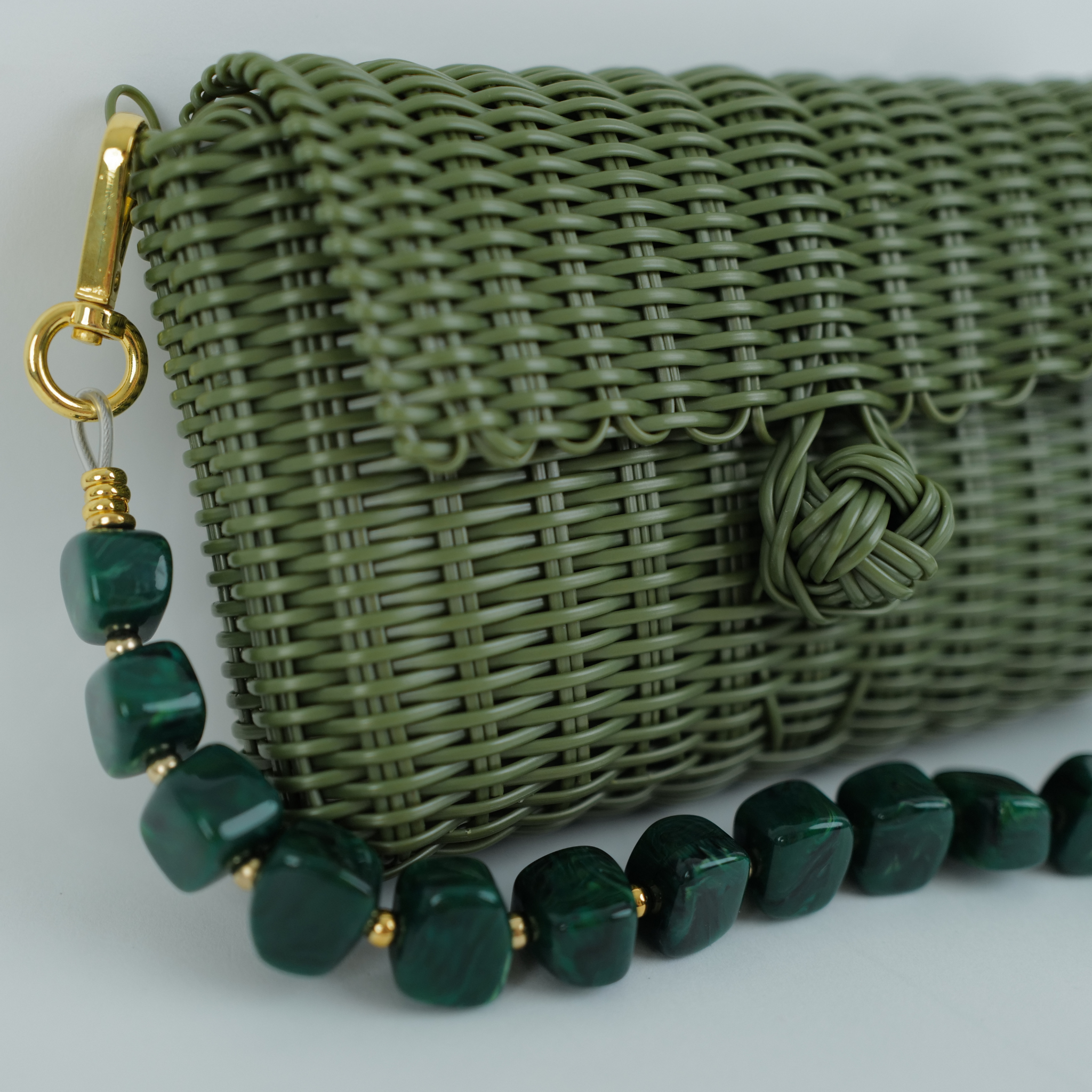 The Lilley Line - Wholesale Clutch Bag - Women's - Pochette , Midnight Malachite Cubes4