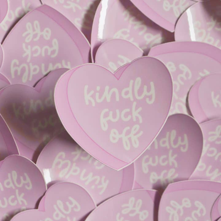 Day Dreamer Studios - Venta al por mayor Pegatina - Kindly Fuck Off | Adhesivo de vinilo impermeable brillante