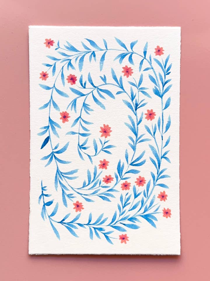 Bloemen Ansichtkaart - 6 voor wholesale door Avis et Tigris