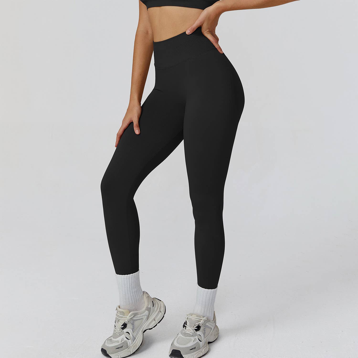Crave by FW - Wholesale Athletic/Lounge Leggings - Women's - High Waist Workout Leggings Tummy Biker Pants5