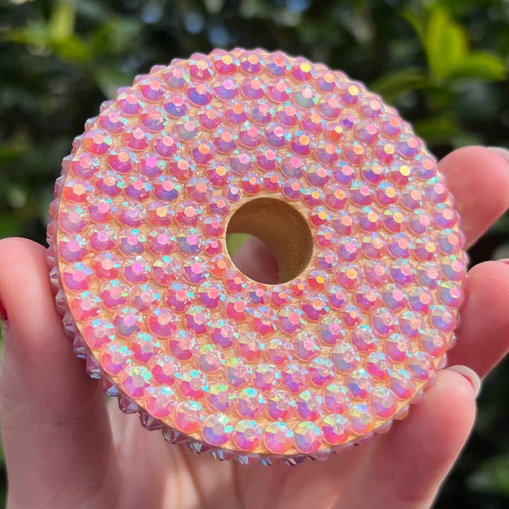 Coperchio in bambù strass per la vendita all'ingrosso da parte di Melting Hearts Co