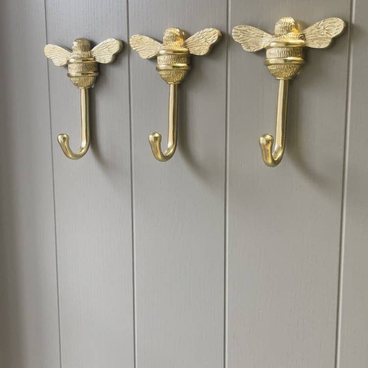 Brass bee - Wholesale Wall Hook - Brass bee Coat Hook - Brass Finish