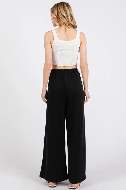 Final Touch - Wholesale Pants - Women's - Modal Jersey Wide Leg Pants - NP7033714