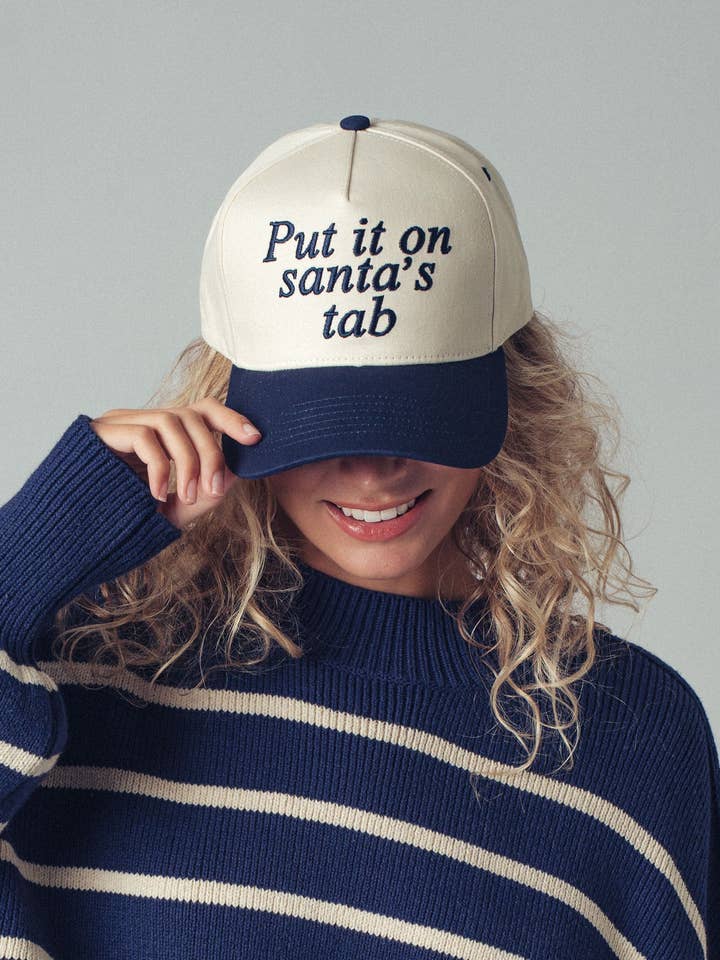 Mets-le sur l'ardoise du Père Noël Casquette de camionneur pour la vente par Fashion Week