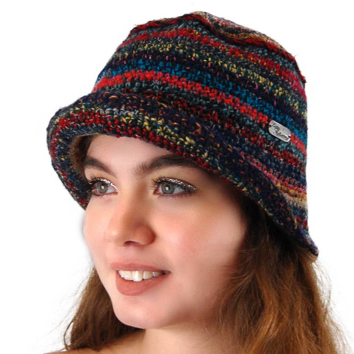 Alpaca Hat - Hand Crocheted Alpaca Yarn Hat (HT330) for wholesale by My Comfy Apparel