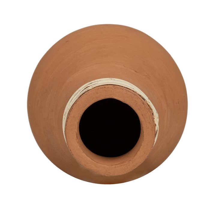 Foreside Home & Garden - Wholesale Vase - SALE - Mesa Top Wrapped Terracotta & Cane Bud Vase
