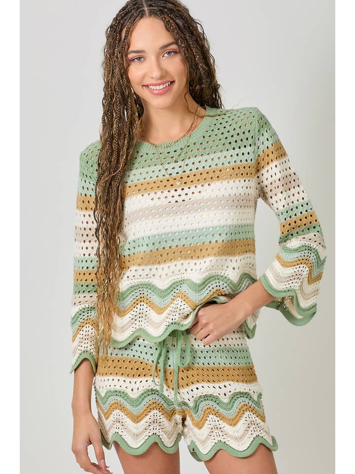 Mystree - Wholesale Pullover-trui - Dames - 61007 Open Stitch High Low Trui7