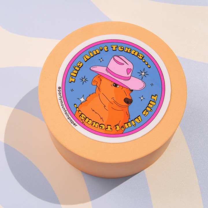 Party Mountain Paper co. - Wholesale Phone & Laptop Stickers - Texas Pup Sticker | Last Chance