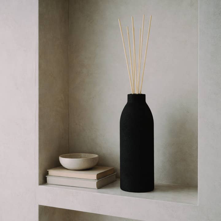 THE BLOOM Black Concrete Diffuser for wholesale by The Pure Light Company
