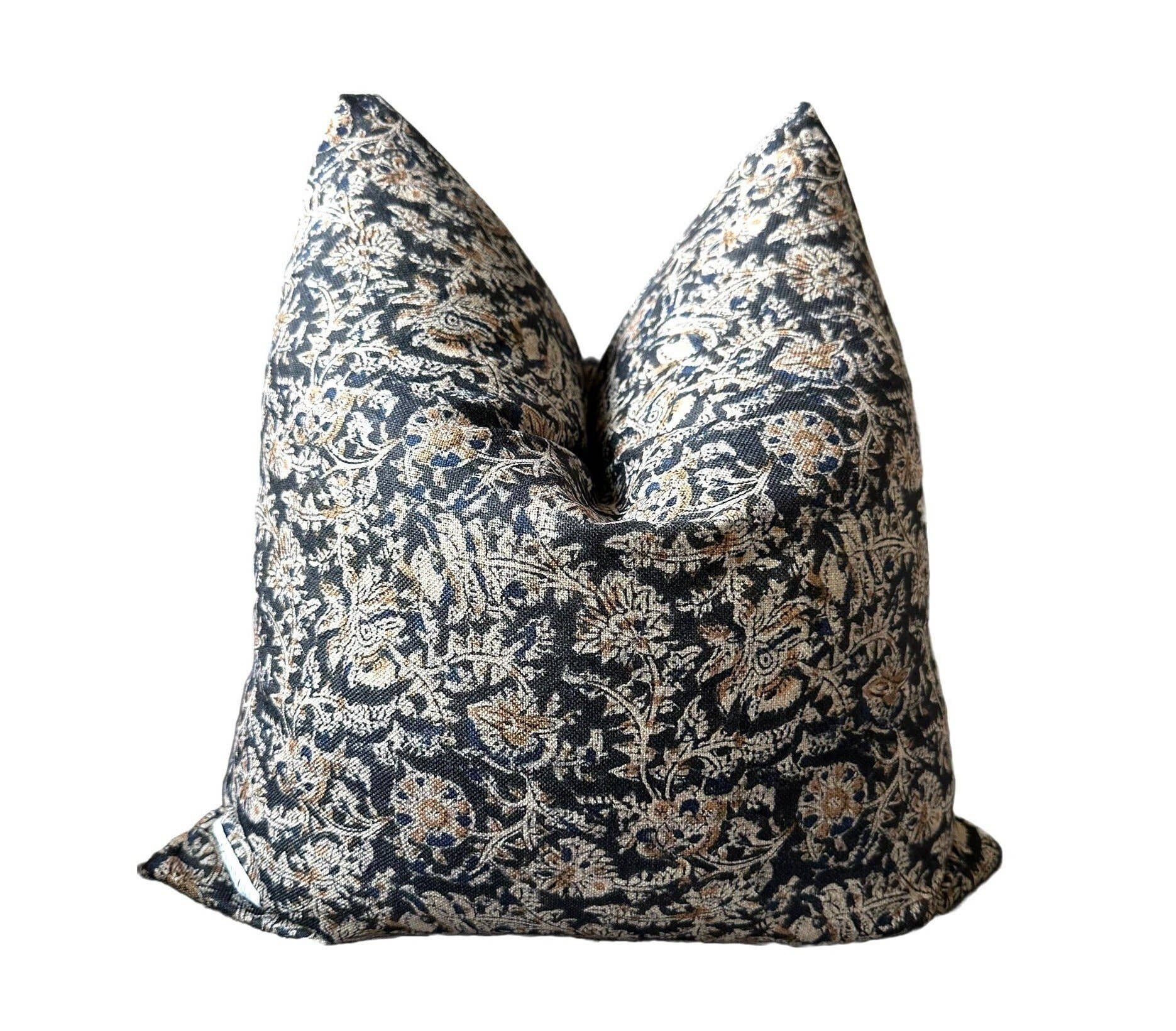 Rennah Collective - Wholesale Throw Pillow Cover - Juniper Black Pillow Cover0