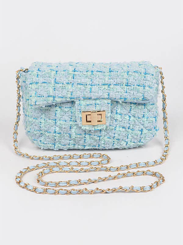 Twill Long Strap Flap Clasp Bag for wholesale by Shop Neighbors