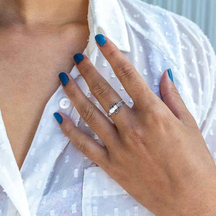 Nina Designs - Wholesale Band/Stacked Ring - Sterling Silver Baby Octopus Ring