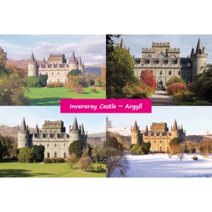 Lille postkort Inveraray Argyll for engroshandel hos Island Blue Publishing