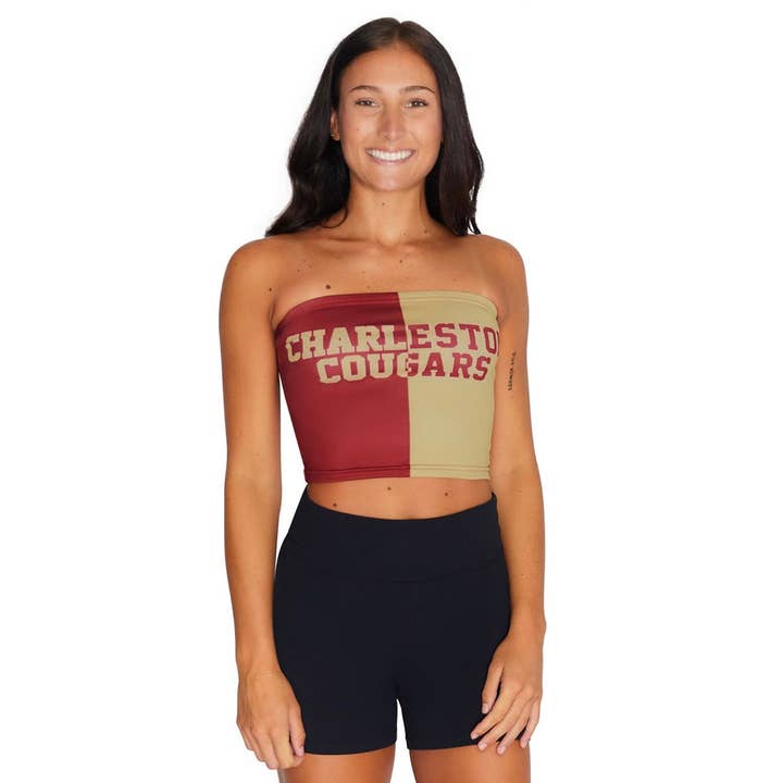 College of Charleston Two Tone Tube Top for wholesale by Lojo Collegiate Apparel