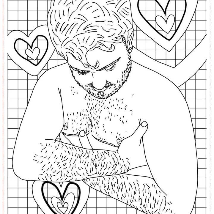 SoftBoysClub - Wholesale Coloring & Activity Book - Adult - Soft Boys, Trans-Masculine Coloring Book (Digital Download)20