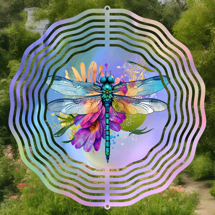 Dragonfly #3 Wind Spinner 8″ Sublimation Transfer for wholesale by Fun-R-We Creations & Co. Ltd.