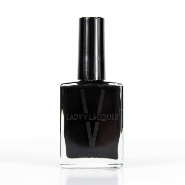 Back in Black Matte for wholesale by Lady V Lacquer