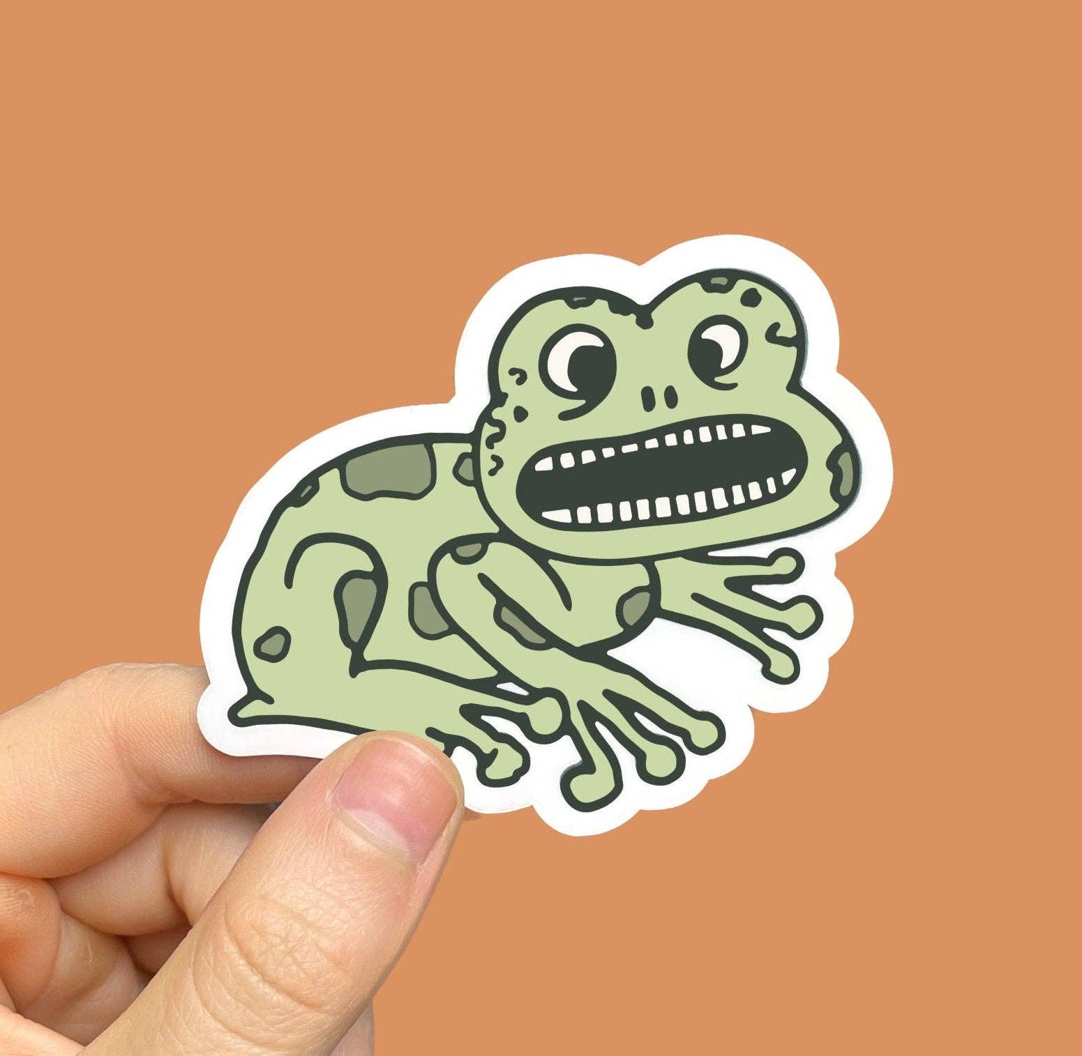 Doctor Scribble - Wholesale Sticker - Nervous Frog Vinyl Sticker