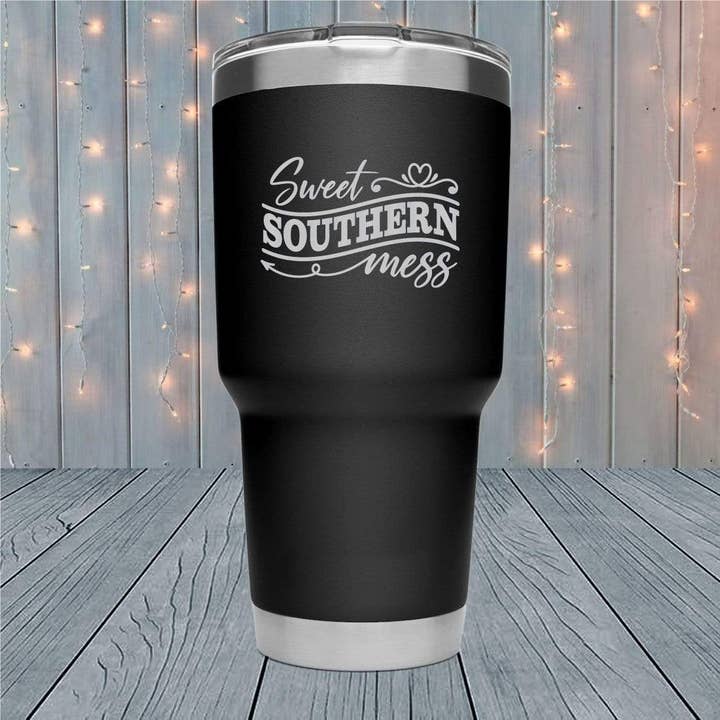 21 Threads - Wholesale Insulated Mug/Tumbler - Sweet Southern Mess Laser Engraved Tumblers