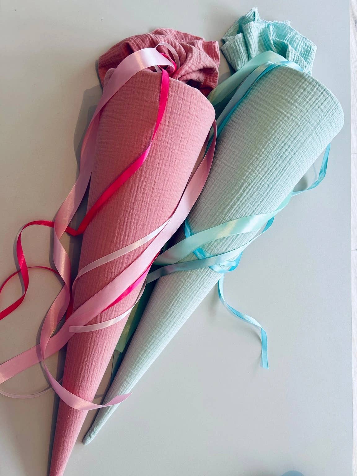 Küstenfieber® - Wholesale Party Favor - Musselin School Cone Old Pink – handmade – 35 cm or 70 cm9