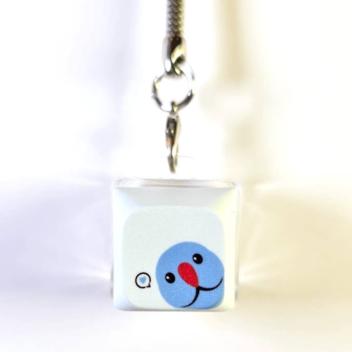 Ringneck Clicky Keychain for wholesale by Floofie Flock