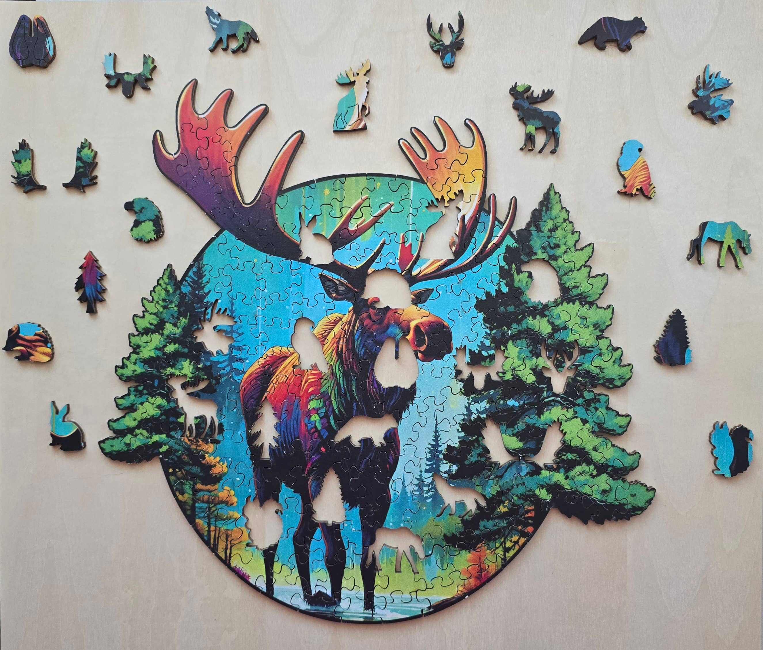 Art Factory LLC - Wholesale Puzzle - Adult - Moose wooden puzzle1