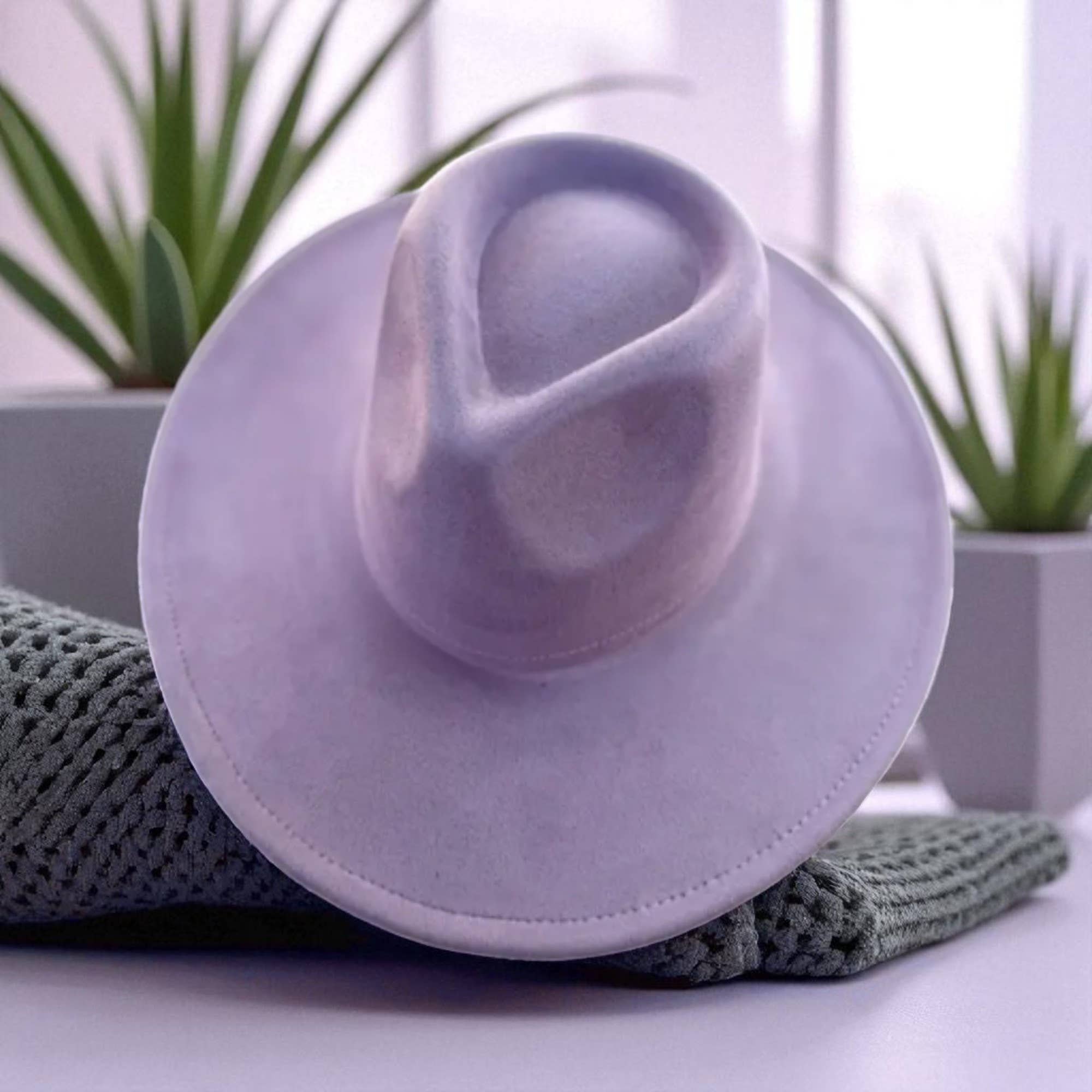 One and Only Accessories - Wholesale Fedora - Women's - Vegan Suede Wide Brim Rancher Hat  13