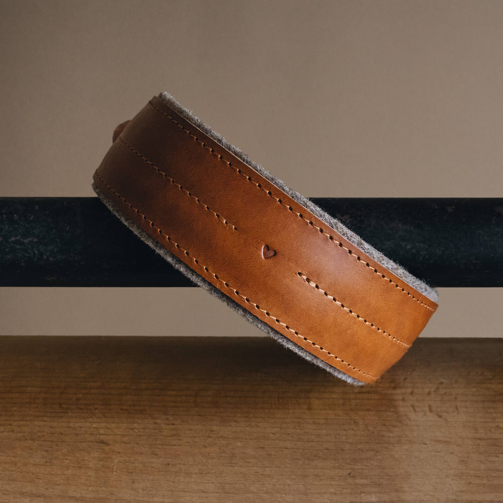 BAND&ROLL – wholesale Pet collar – Dog – Wool Padded Wide Dog Collar. Pine17