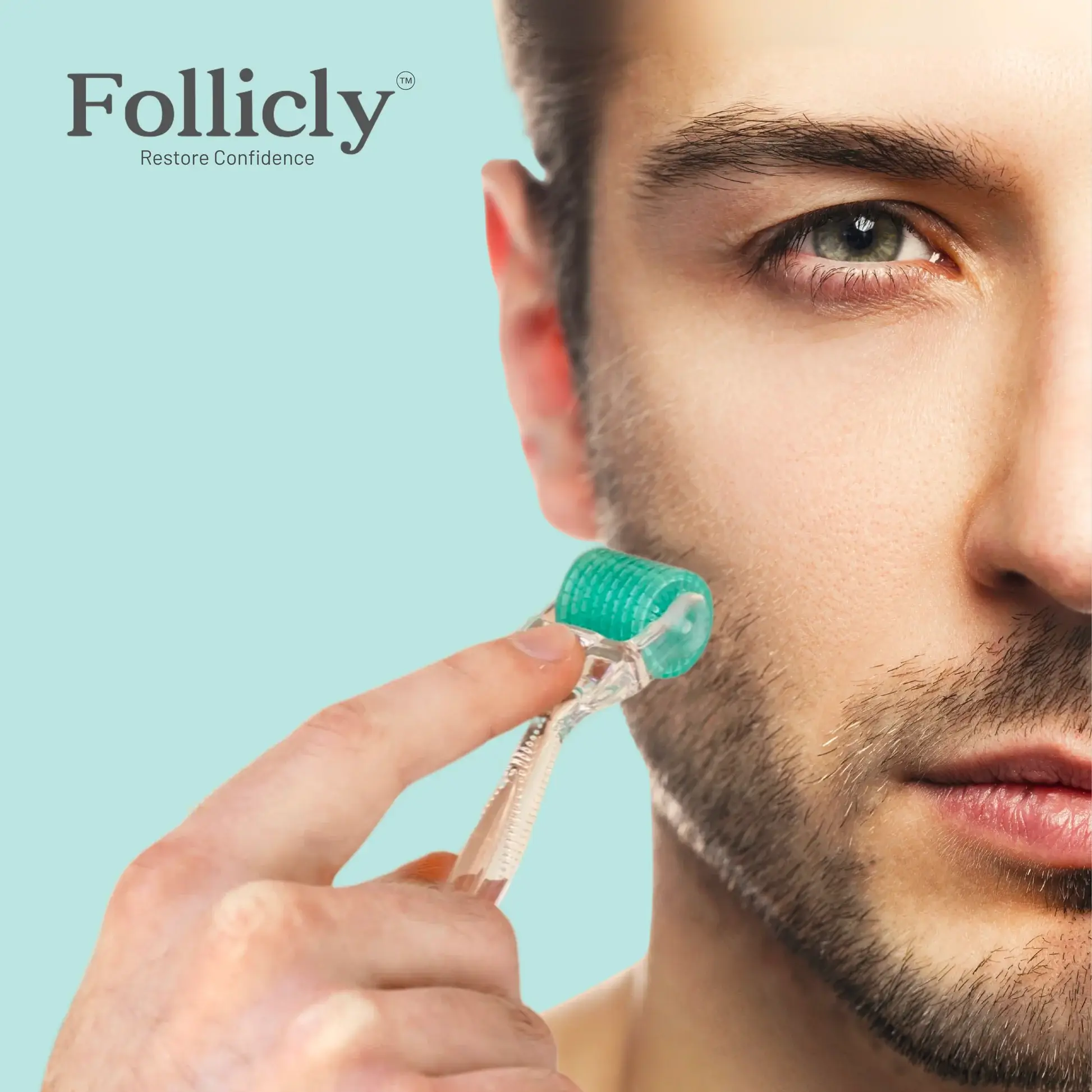 Follicly - Wholesale Face/Beauty Roller - Follicly™ Derma Roller - Real Titanium Microneedles (0.25mm)4