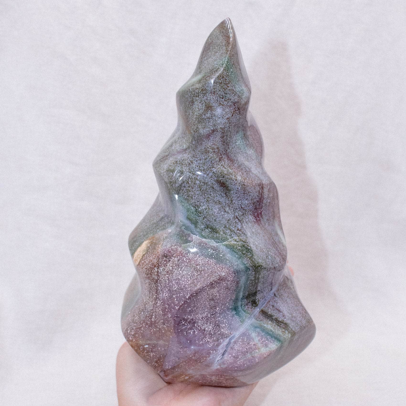 Tiny Rituals - Wholesale Spiritual Stone/Crystal - Ocean Jasper Flame - AAA Premium Quality59