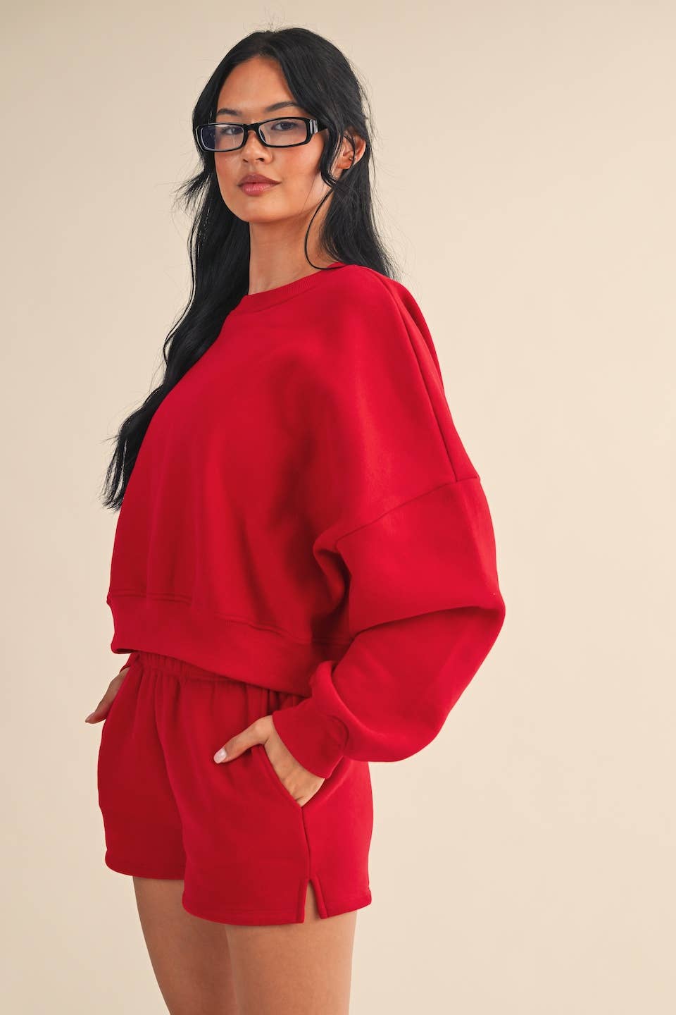 KIMBERLY C - Wholesale Sweatshirt - Women's - Cozy Fleece Oversized Crewneck Sweatshirt48