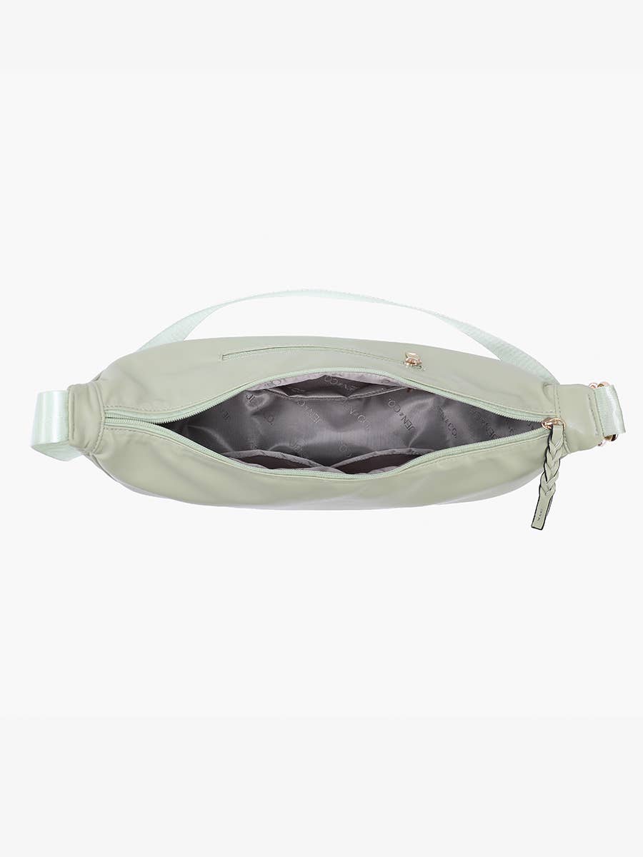 Jen & Co. - Venta al por mayor Bandolera - Mujer - Bolso Bandolera Stella Banana M2671 con Cremallera Trenzada5