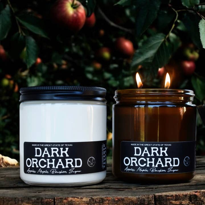 DARK ORCHARD - Apple & Maple Bourbon Candle for wholesale by Seventh House Candle