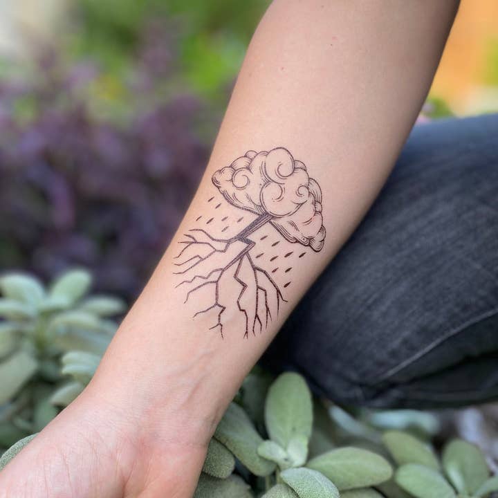 NatureTats – Tatuagem temporária por atacado – Tatuagem Temporária Storm Cloud3