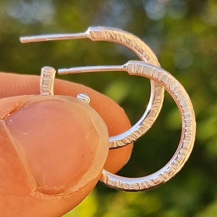 Bark Everyday Hoops - SMALL for wholesale by Nature's Finds Studio