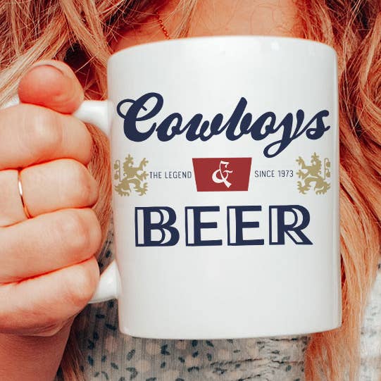 Cowboys og øl - Country Western krus KTJ07 for engroshandel hos House Of Rodan
