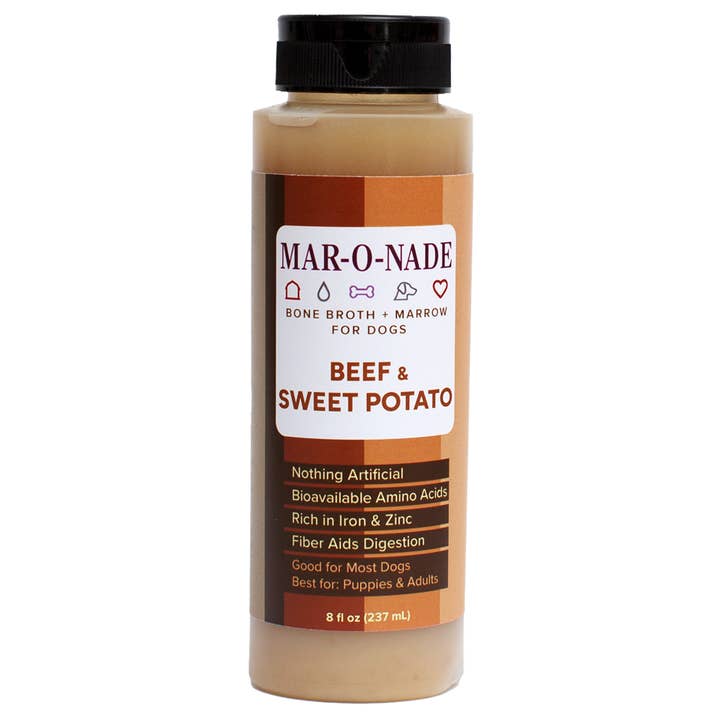 Beef & Sweet Potato Bone Broth + Marrow for Dogs for wholesale by Mar-O-Nade